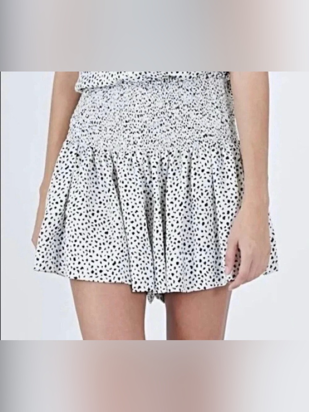 Koch spotted mini Erica skirt/shorts